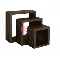 Suport pentru lacuri/ oje de unghii  din MDF pentru perete, 3 buc WENGE art MJ 1165222